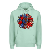 Seafoam American flag leopard sunflower Premium Hoodie - Zillion Design Studio