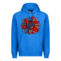 True Royal American flag leopard sunflower Premium Hoodie - Zillion Design Studio