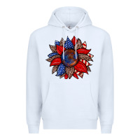 White American flag leopard sunflower Premium Hoodie - Zillion Design Studio