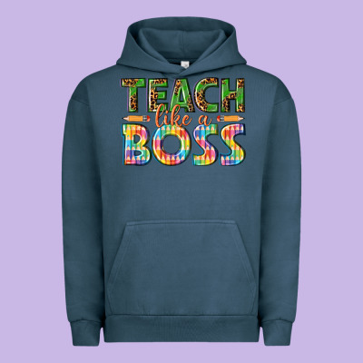 Teach Like A Boss Urban Hoodie Designed By Texasbilliewilder