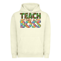 Pigment Pistachio teach like a boss Urban Hoodie - texasbilliewilder