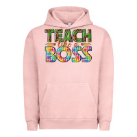 Pigment Salmon teach like a boss Urban Hoodie - texasbilliewilder
