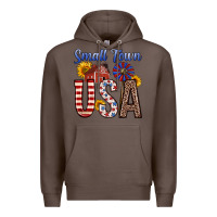 Coffee small town usa Premium Hoodie - Zillion Design Studio