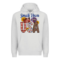 Dove Grey small town usa Premium Hoodie - Zillion Design Studio