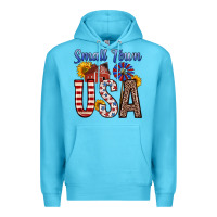 Ocean Blue small town usa Premium Hoodie - Zillion Design Studio