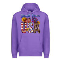 Purple small town usa Premium Hoodie - Zillion Design Studio