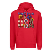 Red small town usa Premium Hoodie - Zillion Design Studio