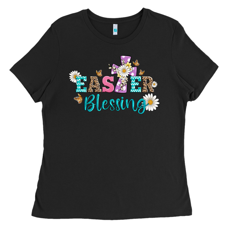 Easter Blessing With  Cross Ladies Tee by Artiststas | Teevron