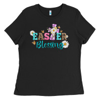 Black easter blessing with  cross Ladies Tee - Artiststas