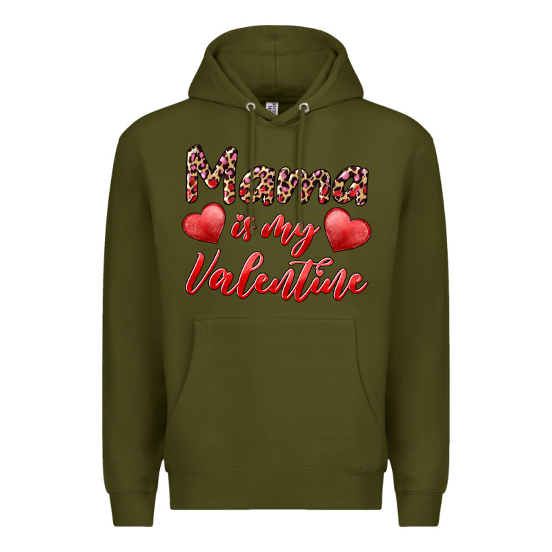 Mama Is My Valentine Premium Hoodie by RanaPortraitStore | Teevron