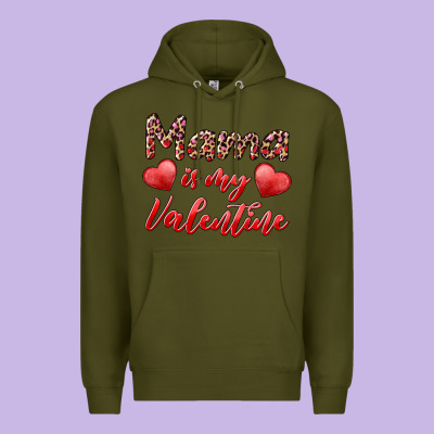 Mama Is My Valentine Premium Hoodie Designed By Ranaportraitstore