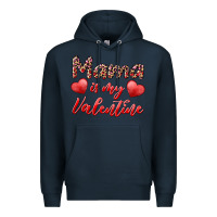 Navy mama is my valentine Premium Hoodie - RanaPortraitStore