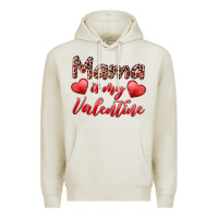 Oatmeal Heather mama is my valentine Premium Hoodie - RanaPortraitStore