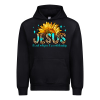 Black jesus it s not religion it s a relationship Urban Hoodie - Zillion Design Studio