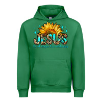 Emerald jesus it s not religion it s a relationship Urban Hoodie - Zillion Design Studio