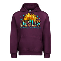 Mauve Wine jesus it s not religion it s a relationship Urban Hoodie - Zillion Design Studio