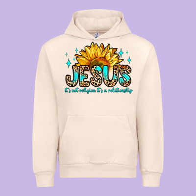 Jesus It S Not Religion It S A Relationship Urban Hoodie Designed By Zillion Design Studio