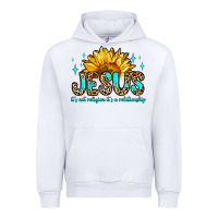 White jesus it s not religion it s a relationship Urban Hoodie - Zillion Design Studio