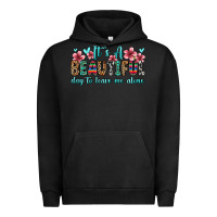 Pigment Black it s a beautiful day to leave me alone Urban Hoodie - Zillion Design Studio