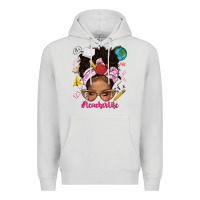 Afro Messy Bun Teacherlife Premium Hoodie | Teevron