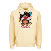 Pina Colada afro messy bun teacherlife Premium Hoodie - texasbilliewilder
