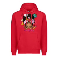 Red afro messy bun teacherlife Premium Hoodie - texasbilliewilder
