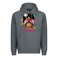 Rock afro messy bun teacherlife Premium Hoodie - texasbilliewilder