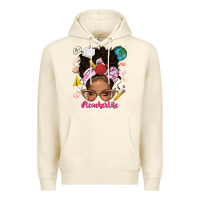 Sandshell afro messy bun teacherlife Premium Hoodie - texasbilliewilder