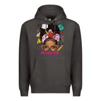 Smoke afro messy bun teacherlife Premium Hoodie - texasbilliewilder