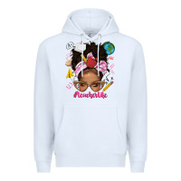 White afro messy bun teacherlife Premium Hoodie - texasbilliewilder