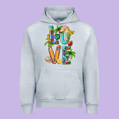 Summer Love Teacher Urban Hoodie Designed By Texasbilliewilder