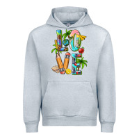 Heather Grey summer love teacher Urban Hoodie - texasbilliewilder