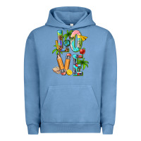 Pigment Pebble Blue summer love teacher Urban Hoodie - texasbilliewilder