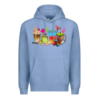 Colony Blue art teacher coffee cups Premium Hoodie - texasbilliewilder