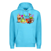 Ocean Blue art teacher coffee cups Premium Hoodie - texasbilliewilder