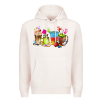 Pale Pink art teacher coffee cups Premium Hoodie - texasbilliewilder