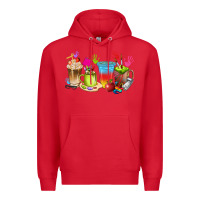 Red art teacher coffee cups Premium Hoodie - texasbilliewilder