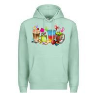 Seafoam art teacher coffee cups Premium Hoodie - texasbilliewilder