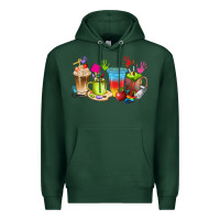 Sports Green art teacher coffee cups Premium Hoodie - texasbilliewilder