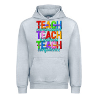 Heather Grey teach compassion teach kindness teach confidence Urban Hoodie - texasbilliewilder