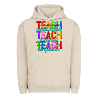 Pigment French Oak teach compassion teach kindness teach confidence Urban Hoodie - texasbilliewilder