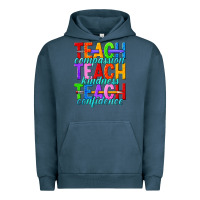 Pigment Midnight Navy teach compassion teach kindness teach confidence Urban Hoodie - texasbilliewilder