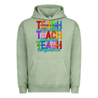 Pigment Oil Green teach compassion teach kindness teach confidence Urban Hoodie - texasbilliewilder