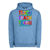 Pigment Pebble Blue teach compassion teach kindness teach confidence Urban Hoodie - texasbilliewilder