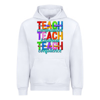 White teach compassion teach kindness teach confidence Urban Hoodie - texasbilliewilder