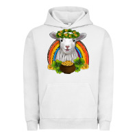St Patricks Day Baby Sheep Shamrocks Gold Rainbow Urban Hoodie | Teevron