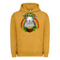 Pigment Peanut Butter st patricks day baby sheep shamrocks gold rainbow Urban Hoodie - RanaPortraitStore