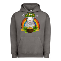 Pigment Tornado st patricks day baby sheep shamrocks gold rainbow Urban Hoodie - RanaPortraitStore