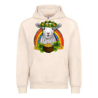 Sandshell st patricks day baby sheep shamrocks gold rainbow Urban Hoodie - RanaPortraitStore