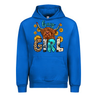 Cobalt hay girl Urban Hoodie - Zillion Design Studio